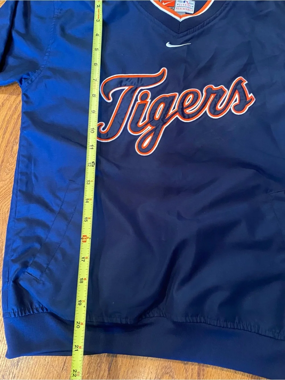 VTG Detroit tigers Nike Pullover Windbreaker Kids Youth Size Small